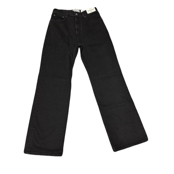 NEW Abercrombie Womens 27 4R High Rise 90s Relaxed Fit Jeans Black Charcoal Wash - Picture 3 of 8